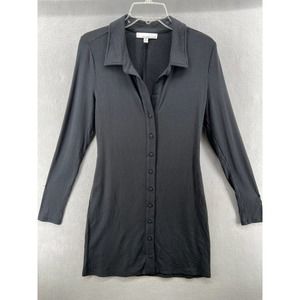 Fourteenth‎ Place Dress Womens Small Black Long Sleeve Ribbed Sweater Collar